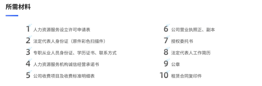 人力资源服务许可证